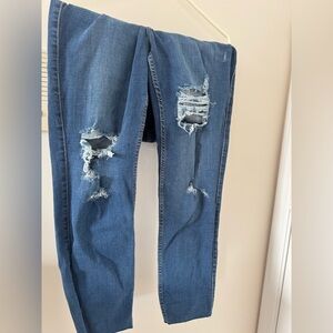 Old Navy Ripped Blue Skinny Jeans